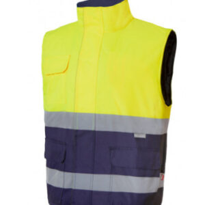 Colete de Alta Visibilidade Acolchoado Bicolor