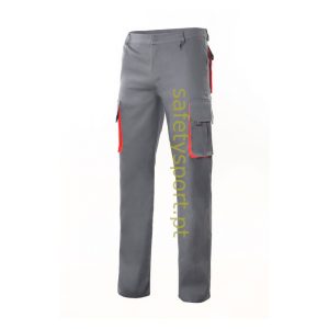 Calças Multibolsos Bicolores